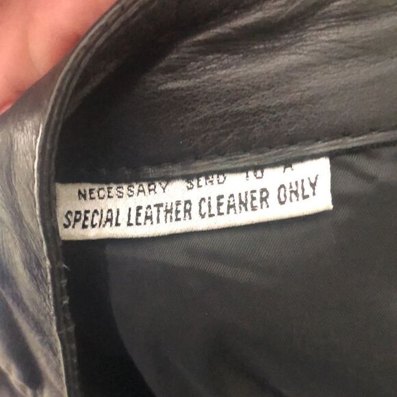 Vintage 90’s G-III Genuine Leather skirt black size 11/12 medium - Picture 8 of 8